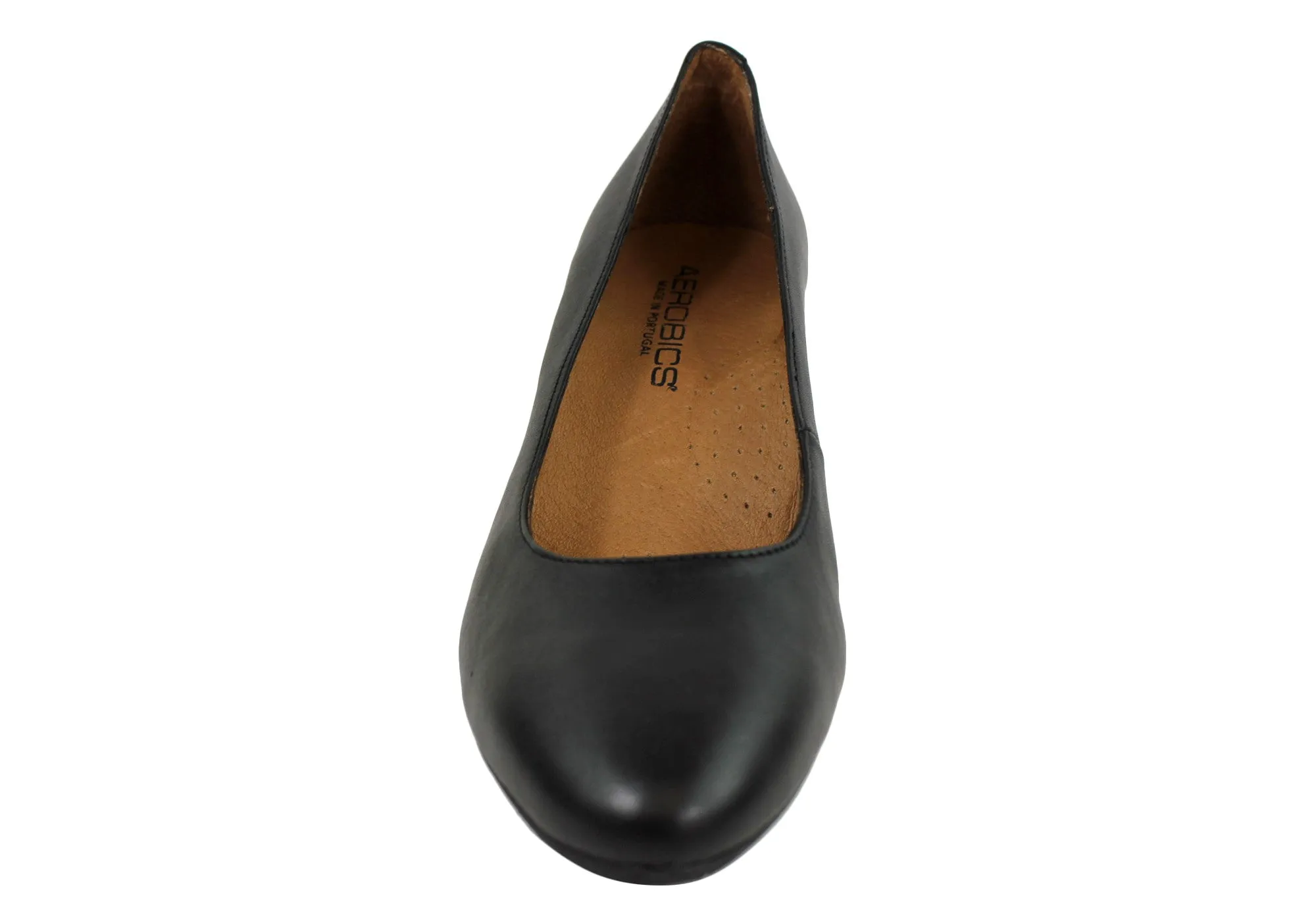 Aerobics Hostess 55 Womens Classic Leather Court Shoe Made In Portugal