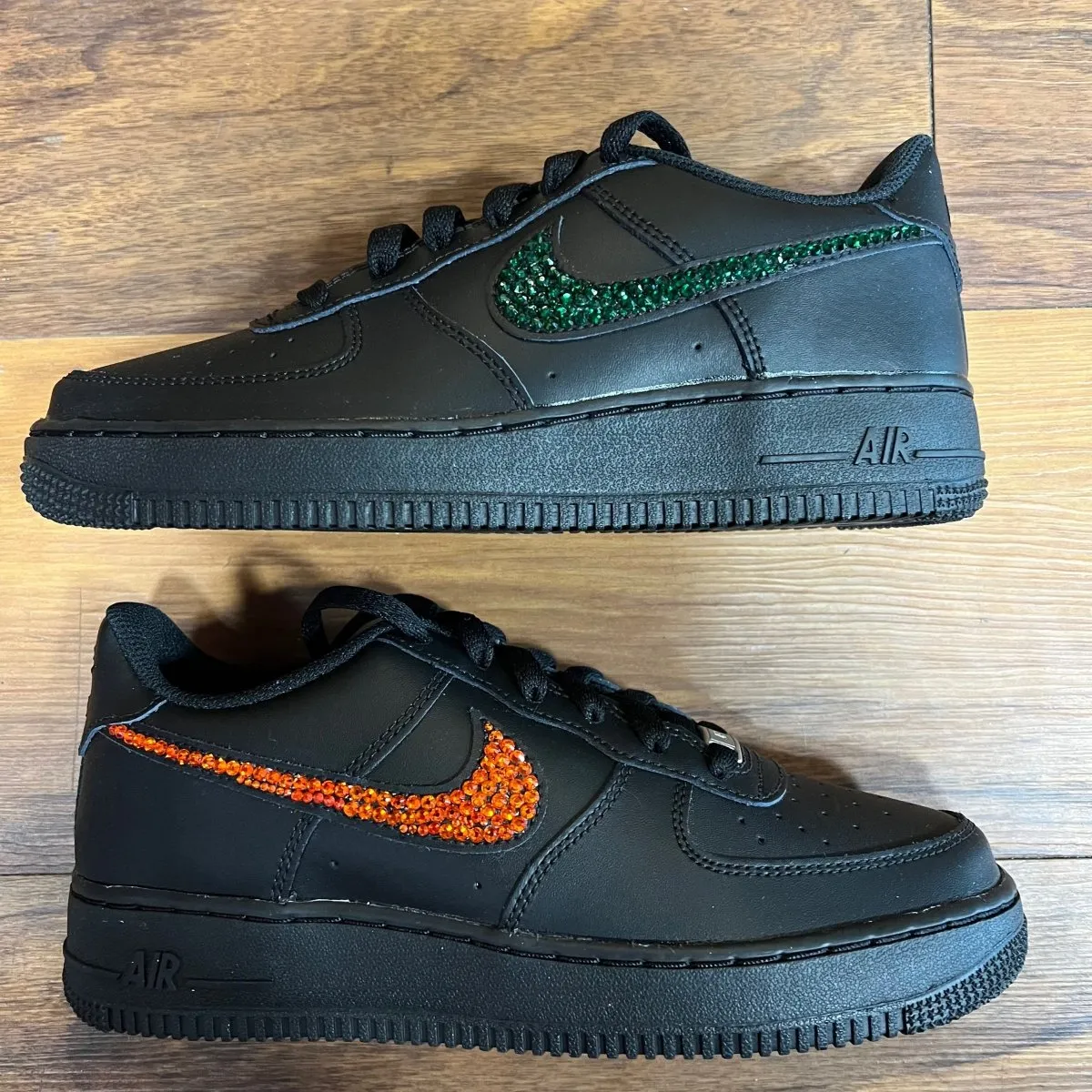 Air Force 1 Low Black Blingy Jawn