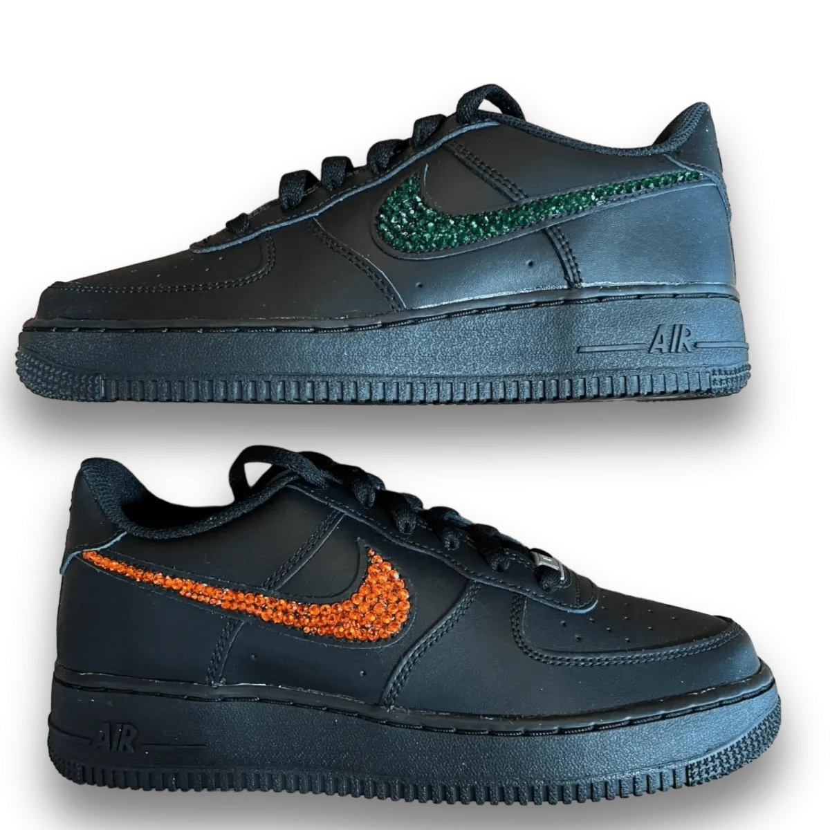 Air Force 1 Low Black Blingy Jawn