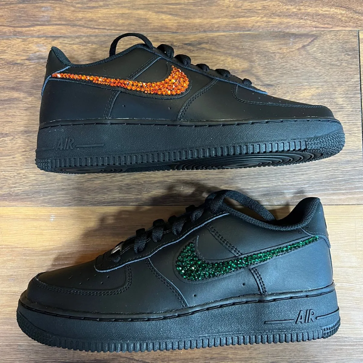 Air Force 1 Low Black Blingy Jawn