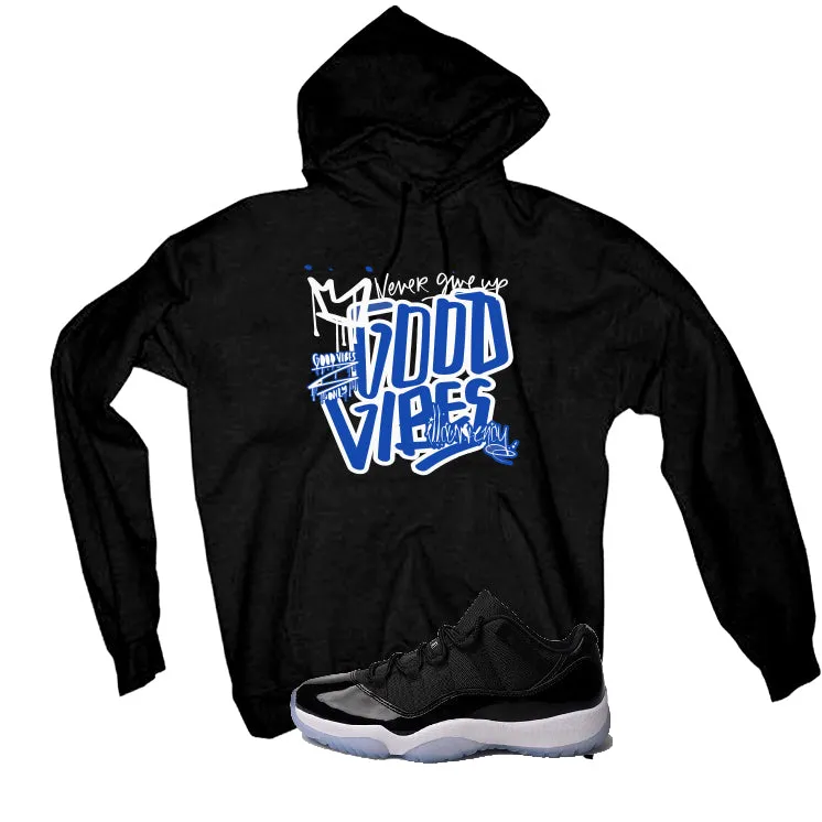 Air Jordan 11 Low “Space Jam” | illcurrency Black T-Shirt (Good Vibes)