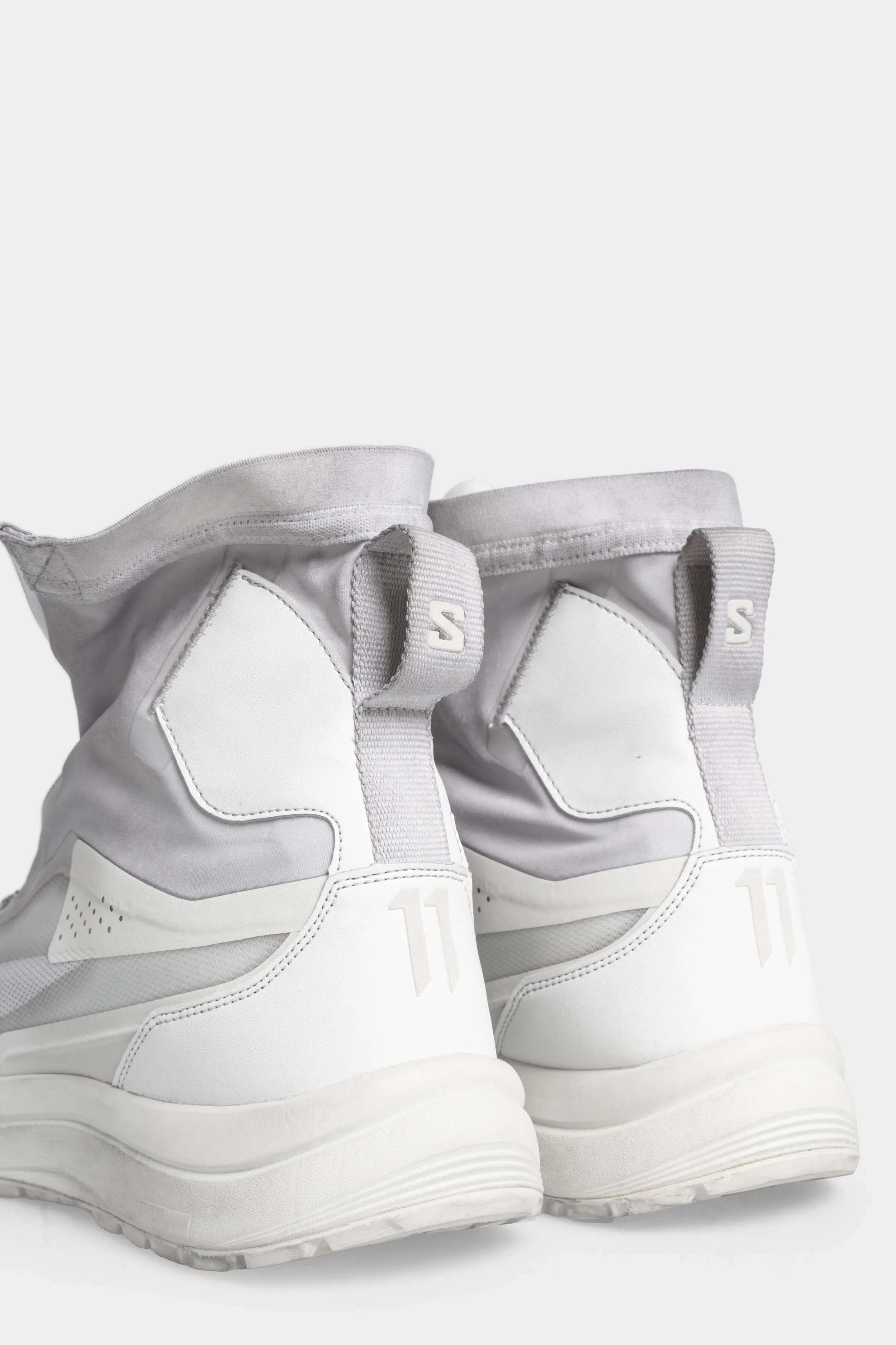 BAMBA2 - Object dyed high top sneakers, Ice grey