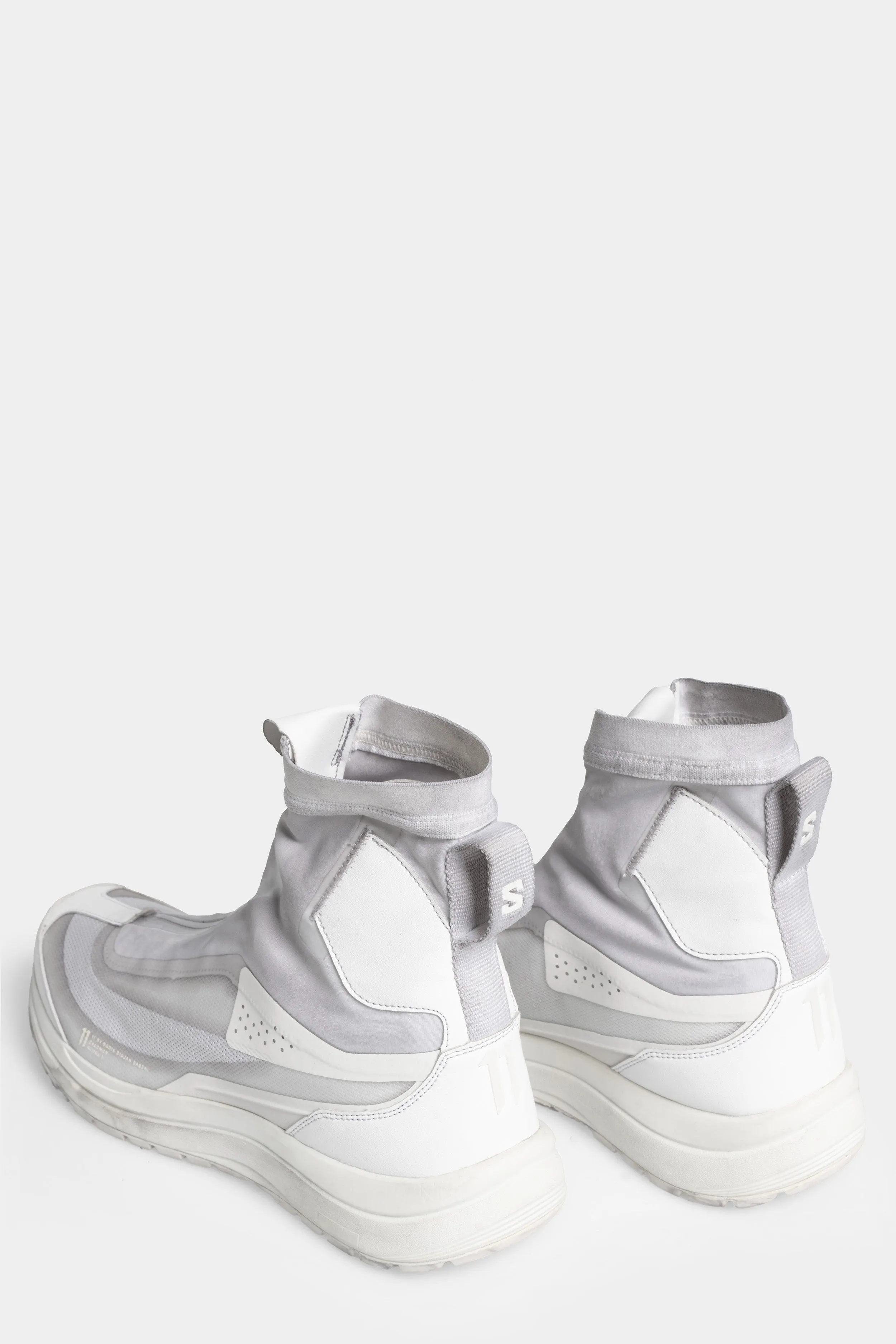 BAMBA2 - Object dyed high top sneakers, Ice grey