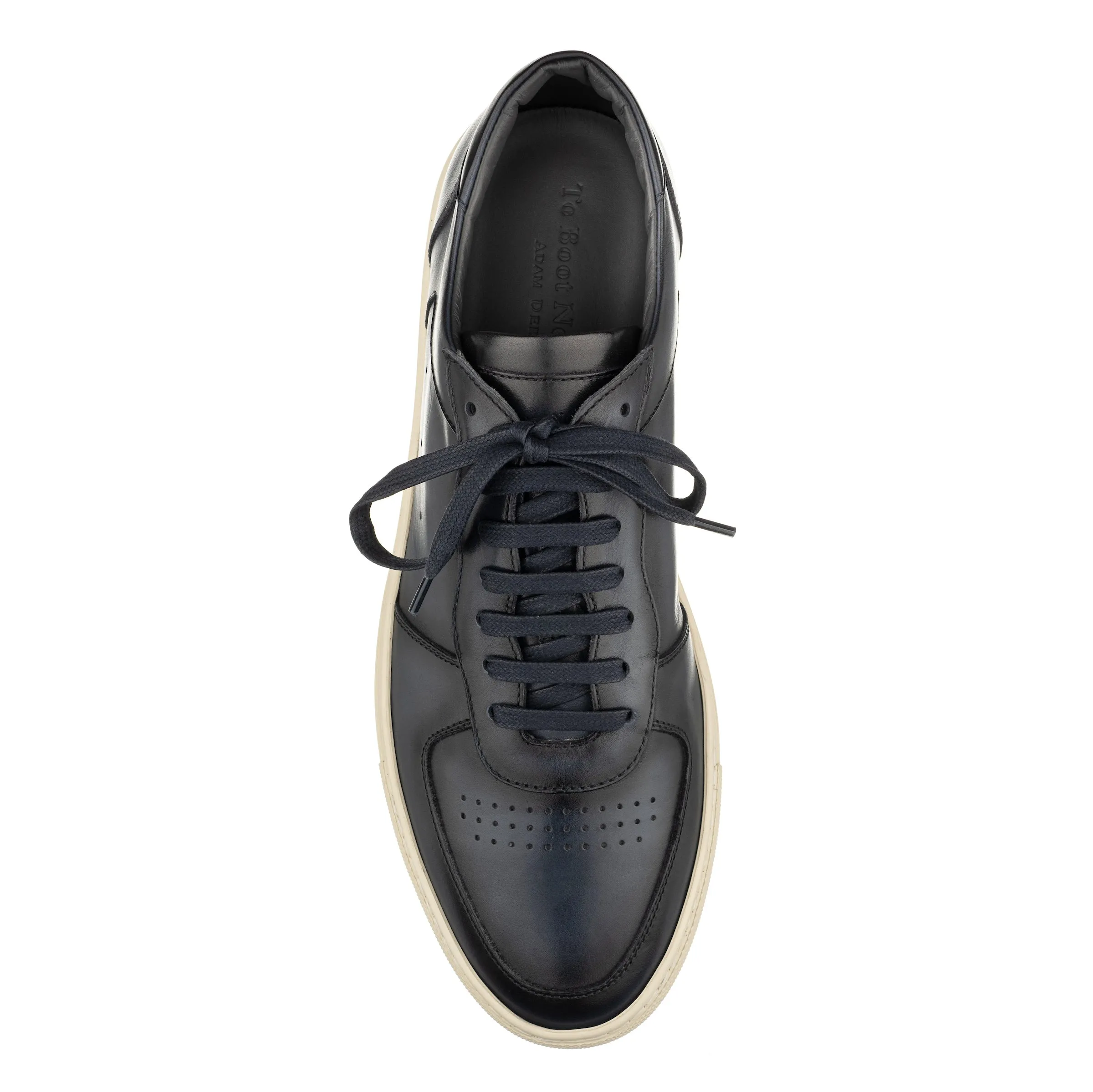 Barbera Blue Burnish Court Sneaker