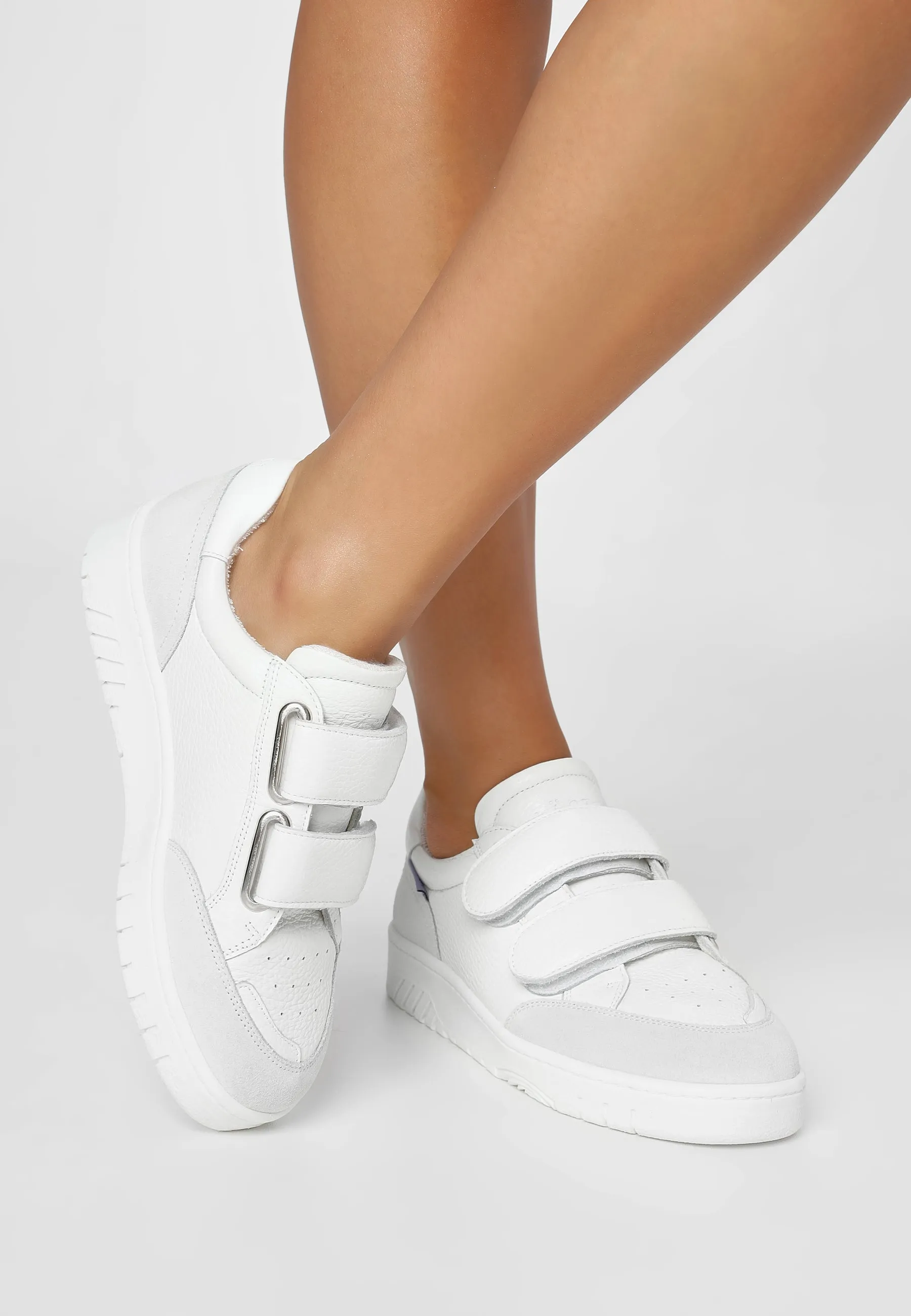 Bella White Retro Sneakers