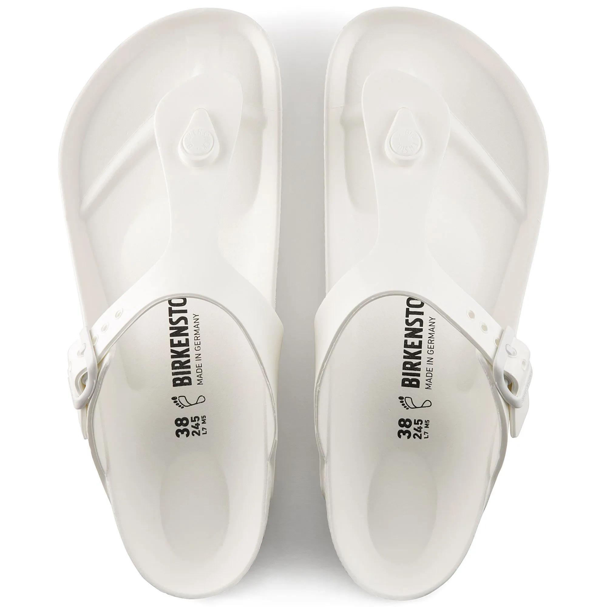 BIRKENSTOCK GIZEH ESSENTIALS WHITE EVA