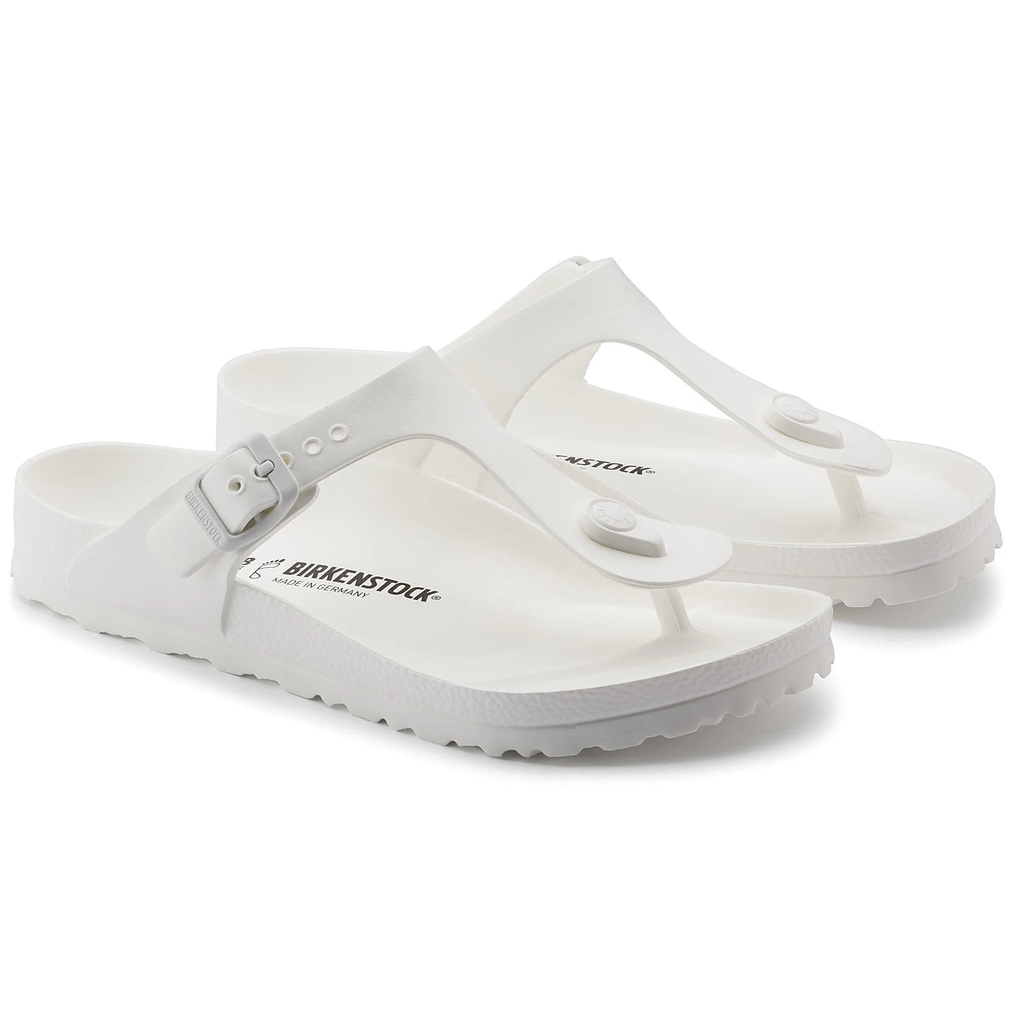 BIRKENSTOCK GIZEH ESSENTIALS WHITE EVA