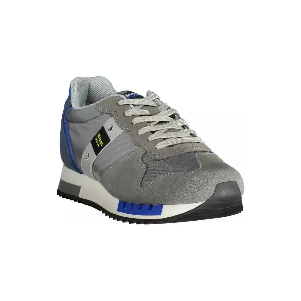 Blauer Gray Leather Men Sneaker