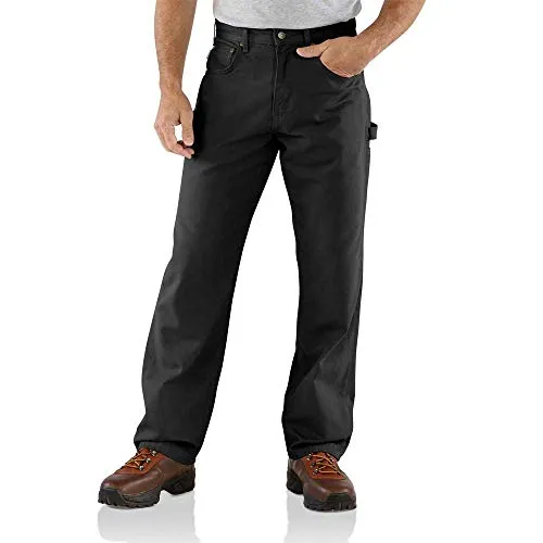 Carhartt B159 Men's Canvas Carpenter Loose Fit Pant - 34W x 30L - Black