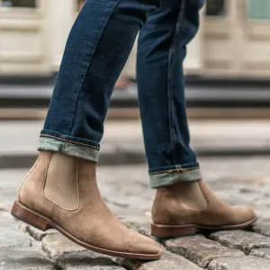 CHELSEA BOOTS-BEIGE