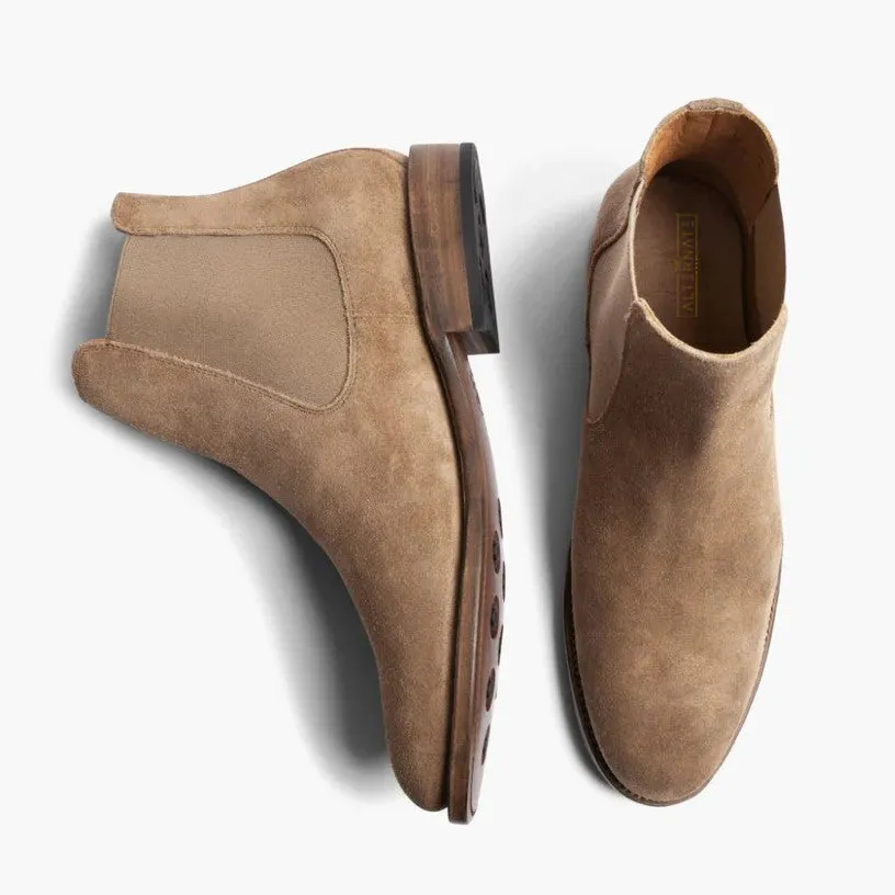 CHELSEA BOOTS-BEIGE