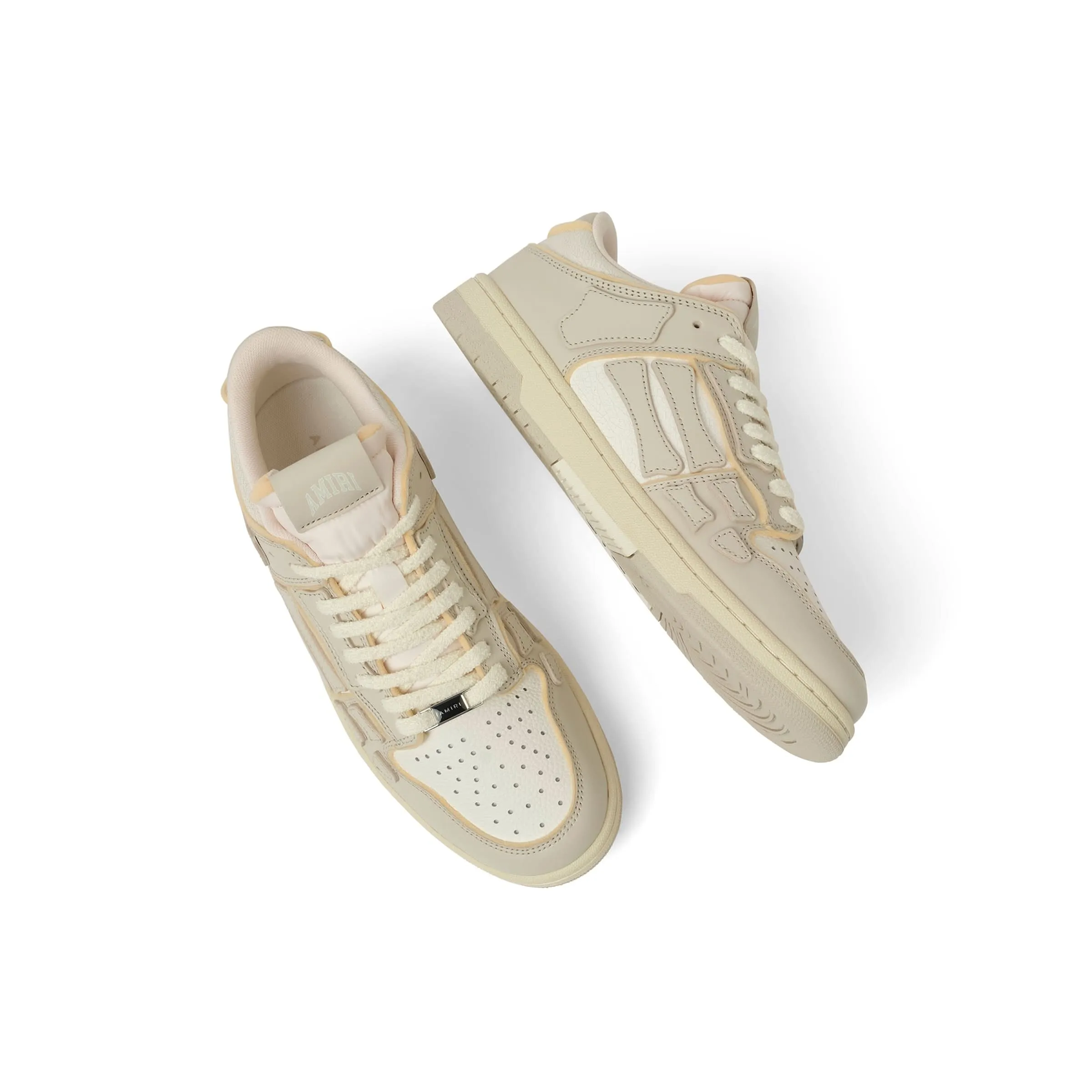 Collegiate Skeleton Sneaker in Birch/White