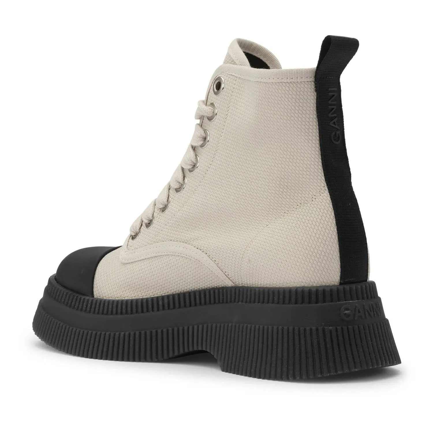 Creepers Textile Lace Up Boots