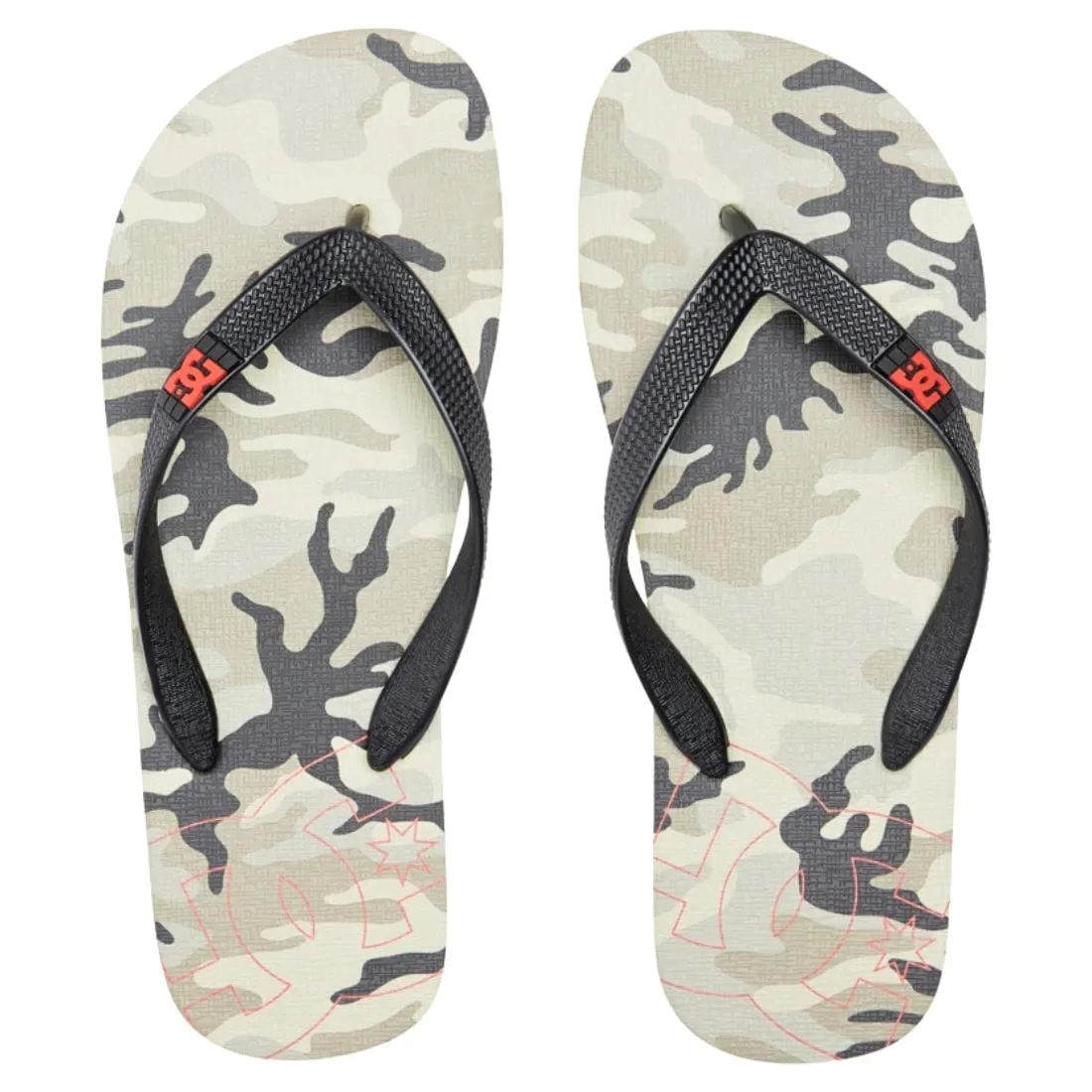 DC Spray Sandal Flip Flops - Tan/Camo