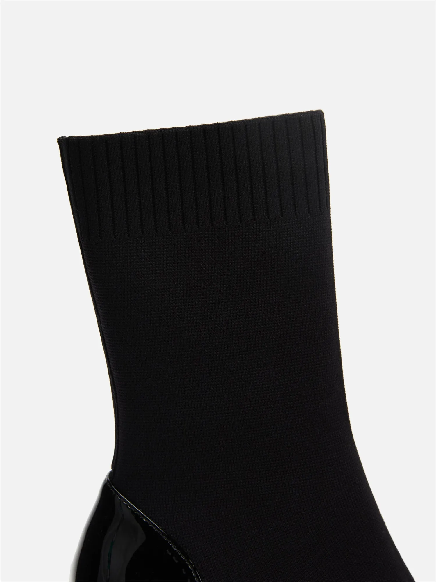 EP YAYING Round Toe Knitted Stretch Sock Boots