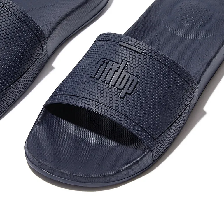 FITFLOPS IQUSHION SLIDES MIDNIGHT NAVY