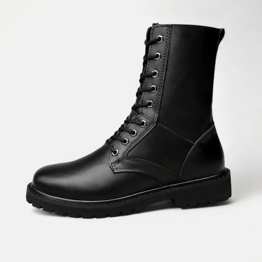 Genuine leather motorcycle boots