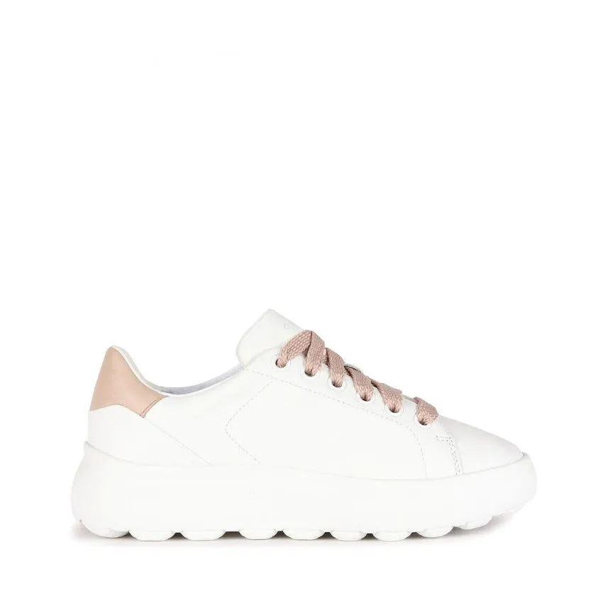 GEOX SNEAKERS D35TCB SPHERICA EC4.1 BIANCO-NUDE