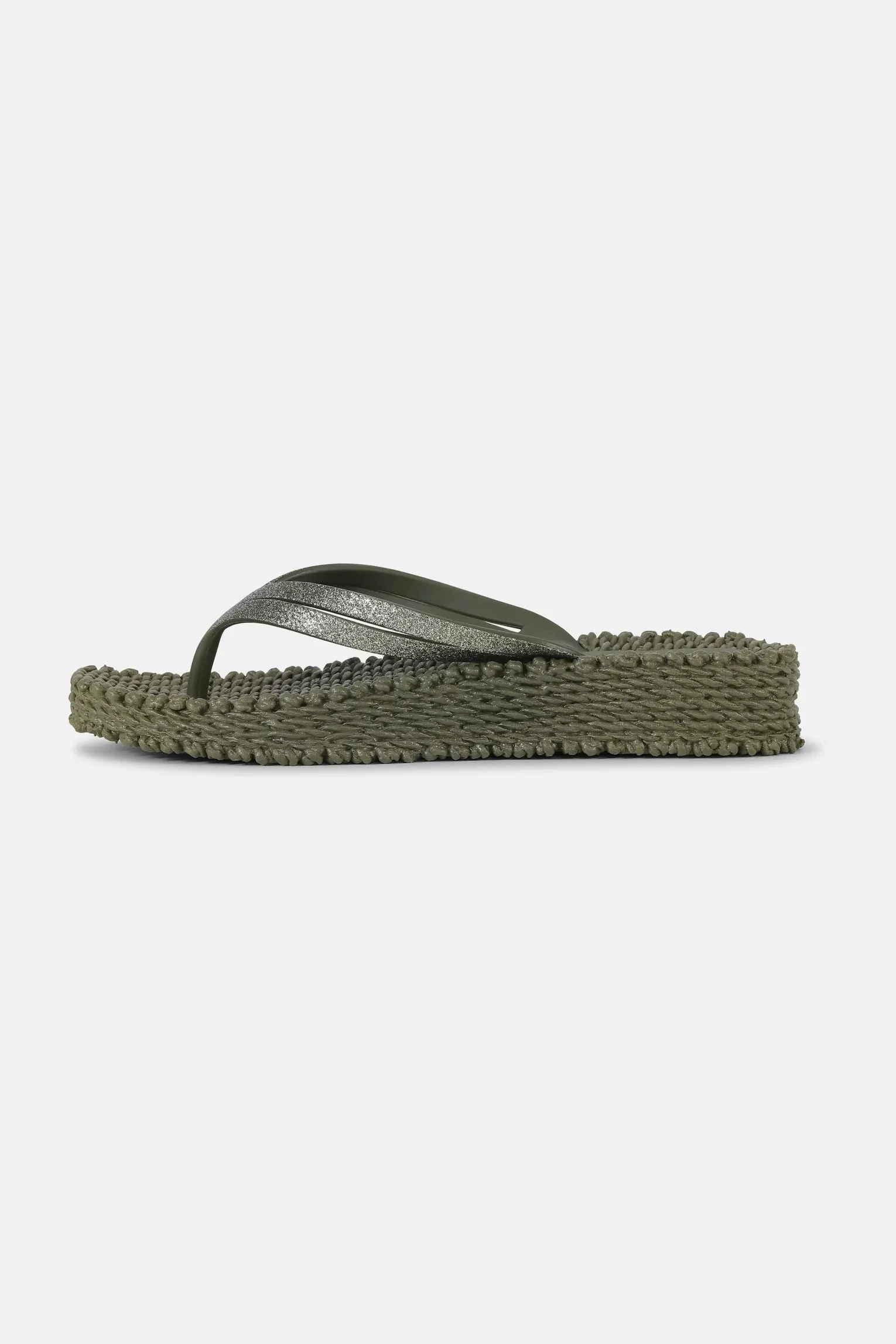 Ilse Jacobsen Flip Flop On Platform Sole - Army