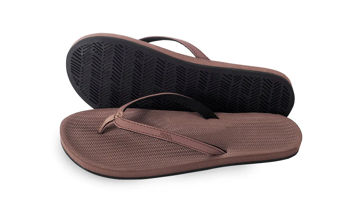 Indosole Essentials Flip Flops Women Soil