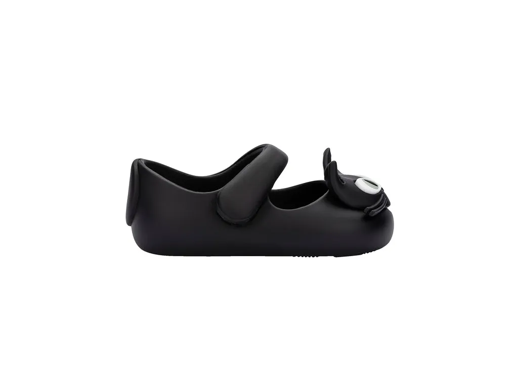 My First Mini Melissa Cat Black Ballerina Shoes For Baby