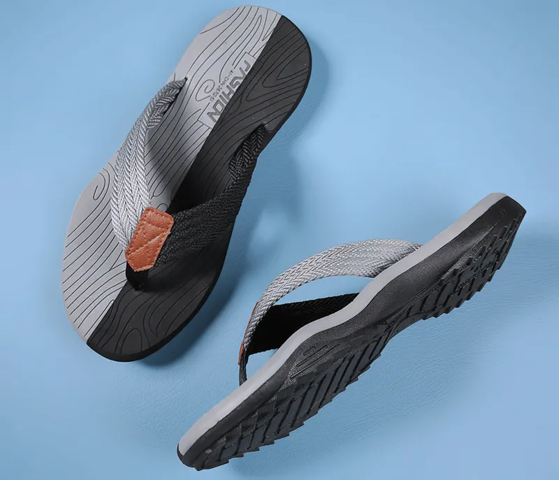 Outdoor Non-slip Slide Thicken Beach Flip Flops for Men - SF0990