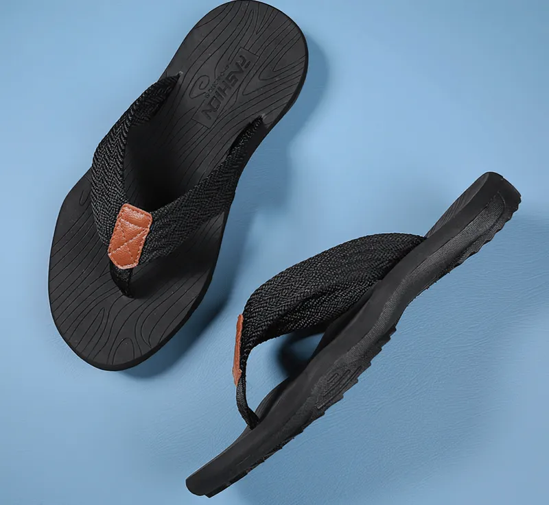 Outdoor Non-slip Slide Thicken Beach Flip Flops for Men - SF0990