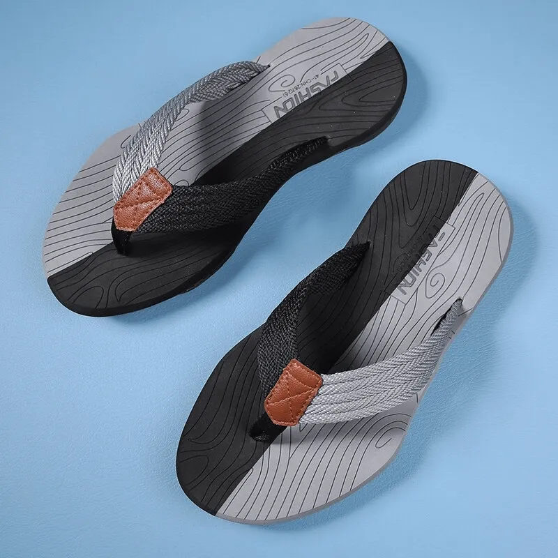 Outdoor Non-slip Slide Thicken Beach Flip Flops for Men - SF0990