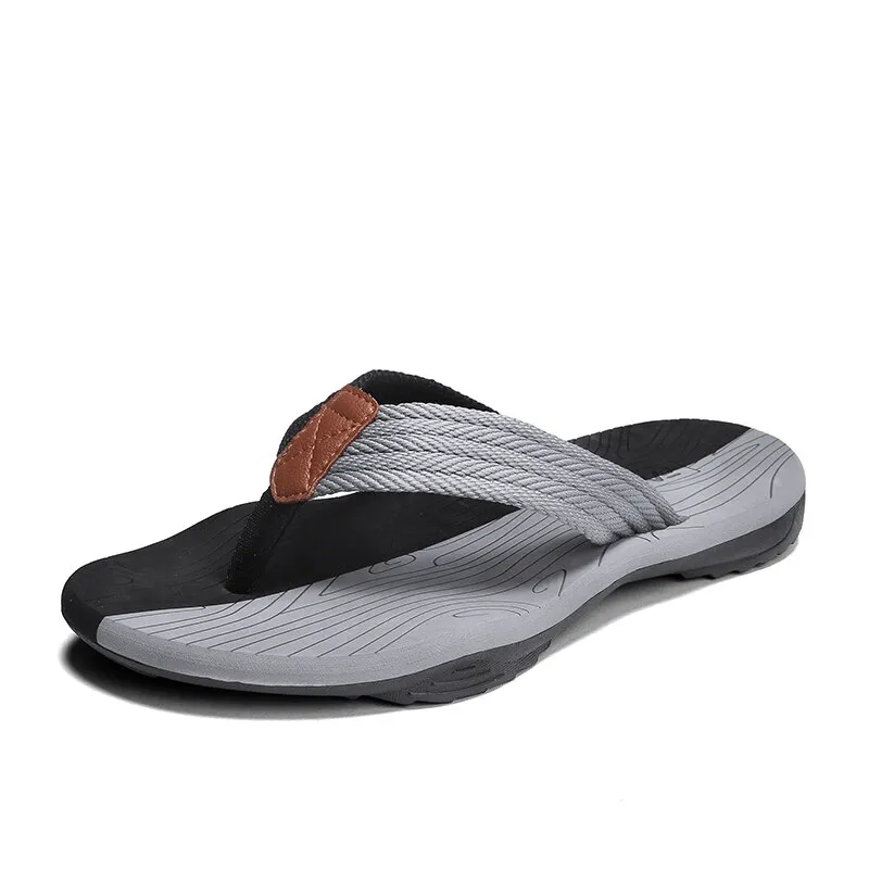 Outdoor Non-slip Slide Thicken Beach Flip Flops for Men - SF0990