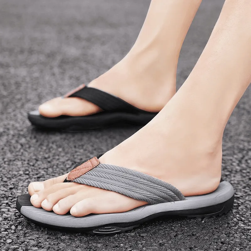 Outdoor Non-slip Slide Thicken Beach Flip Flops for Men - SF0990