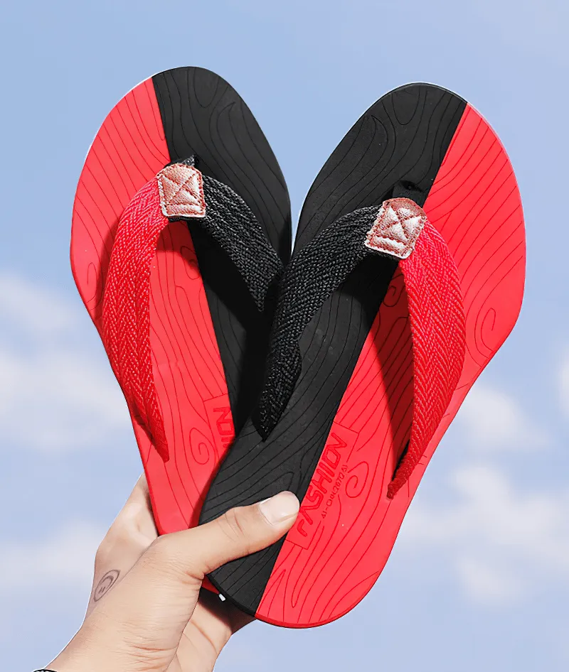 Outdoor Non-slip Slide Thicken Beach Flip Flops for Men - SF0990