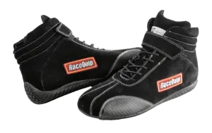 RaceQuip Euro Carbon-L Series Race Shoes - Black - 1 US Mens (Womens 3) - 30500010