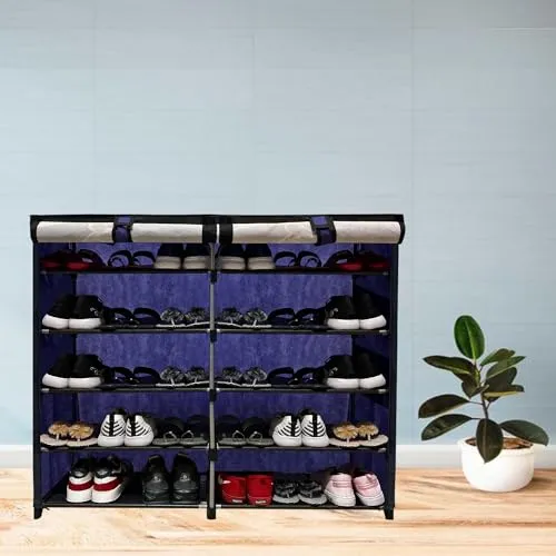 Raxon World Multipurpose Portable Shoe Rack for Home Space Saving/Rack Shelf Organizer Shoe Rack Organizer Stand Metal