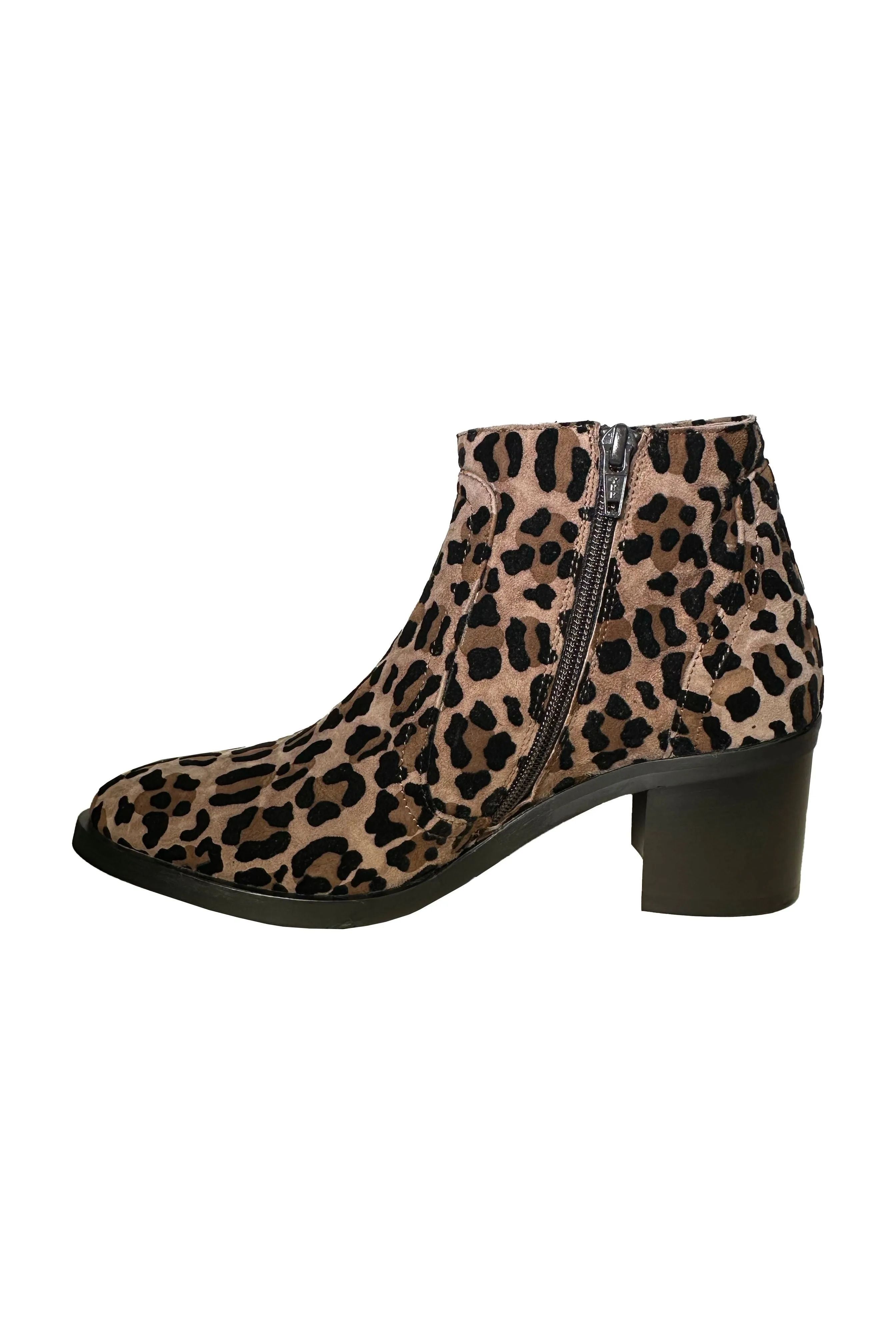 Robertson Madison Angela Dressy Suede Ankle Boot RM-52.005.131 | Leopard