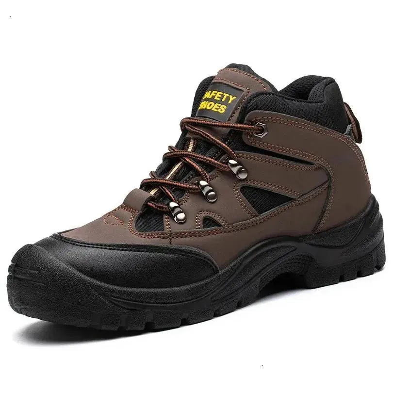 Safety Shoes Waterproof Work Boots Mens Non Destructible With Steel Toe Perforated 240615 Drop Delivery Accessories Special Purpose Dh8Ed