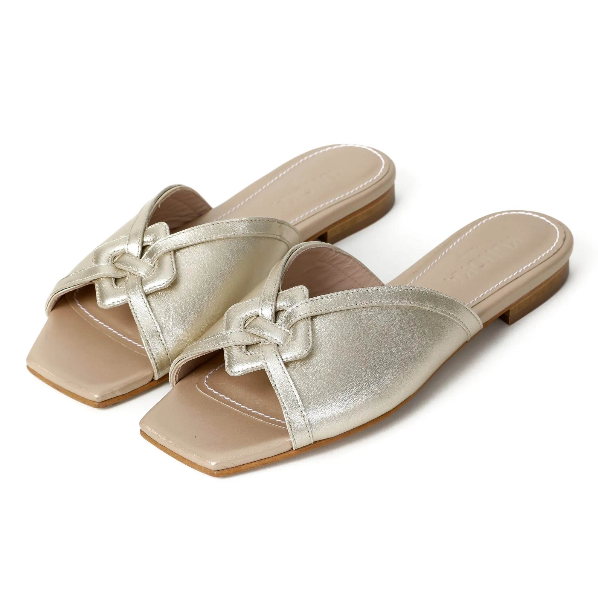 SANDRINE flat sandal - Marigold