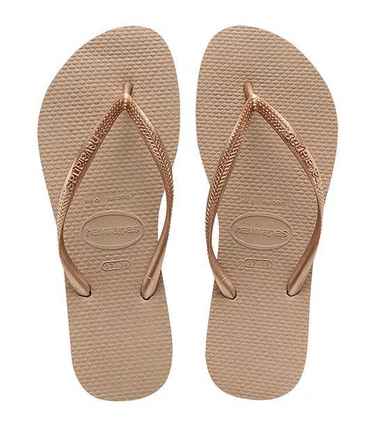 Slim Flip Flops Rose Gold