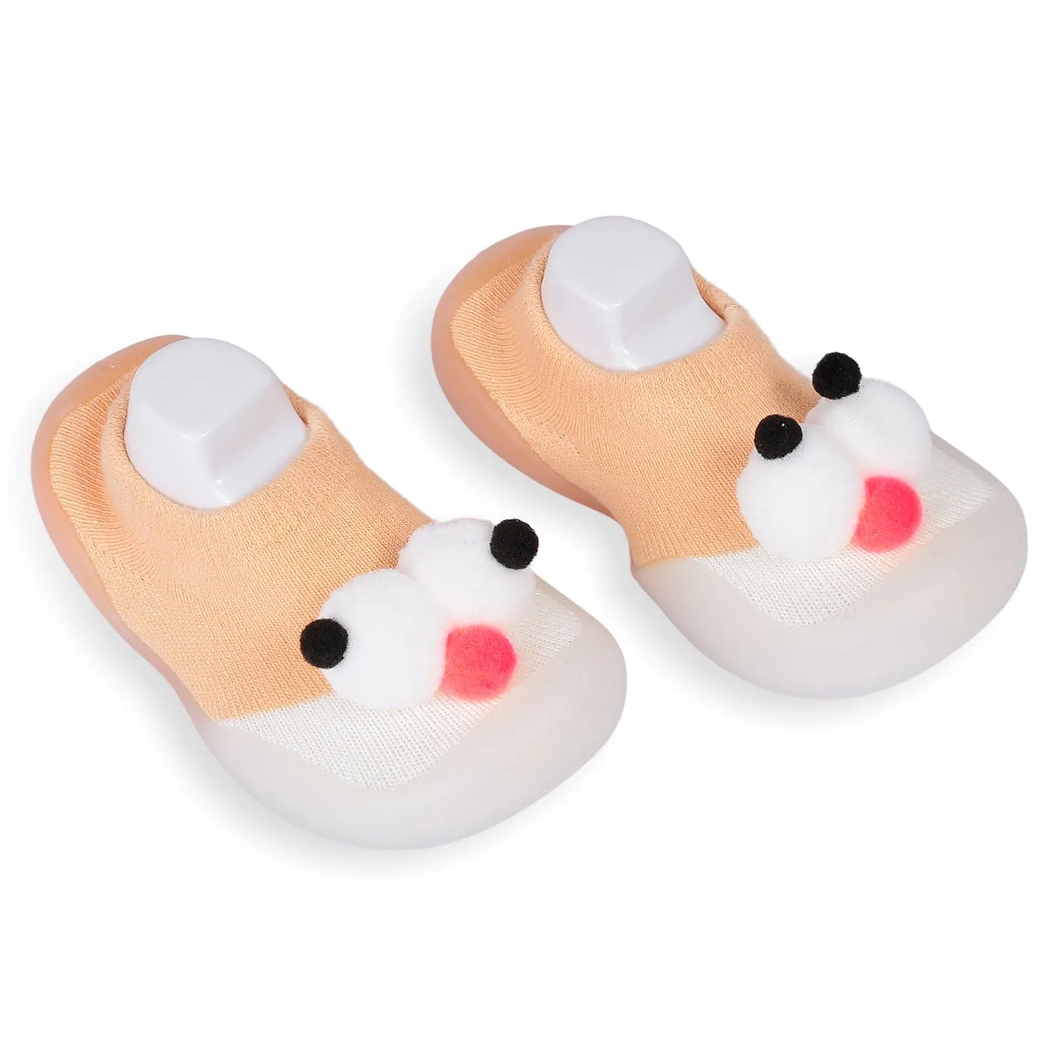 Slip-On Shoes 3D Eyes Peach