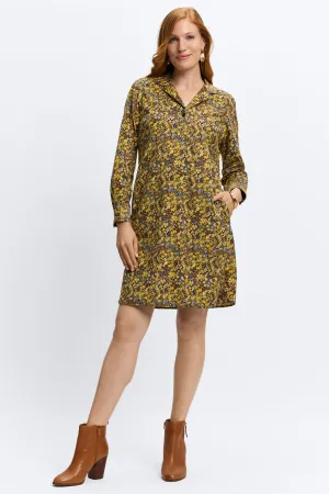 Sloane Ditsy Floral Corduroy Dress