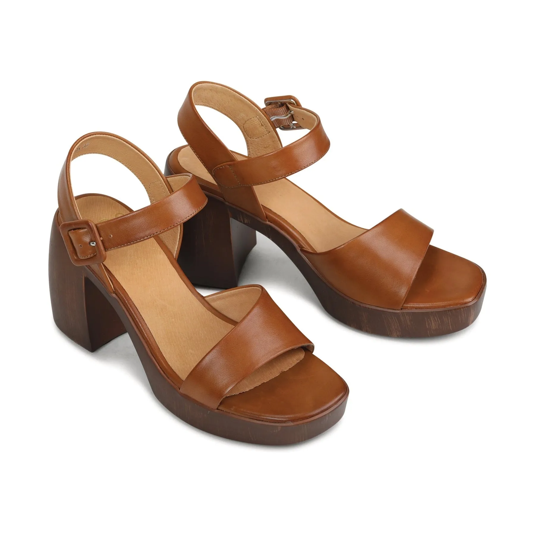 SPIGA SANDAL BLOCK HEEL LEATHER