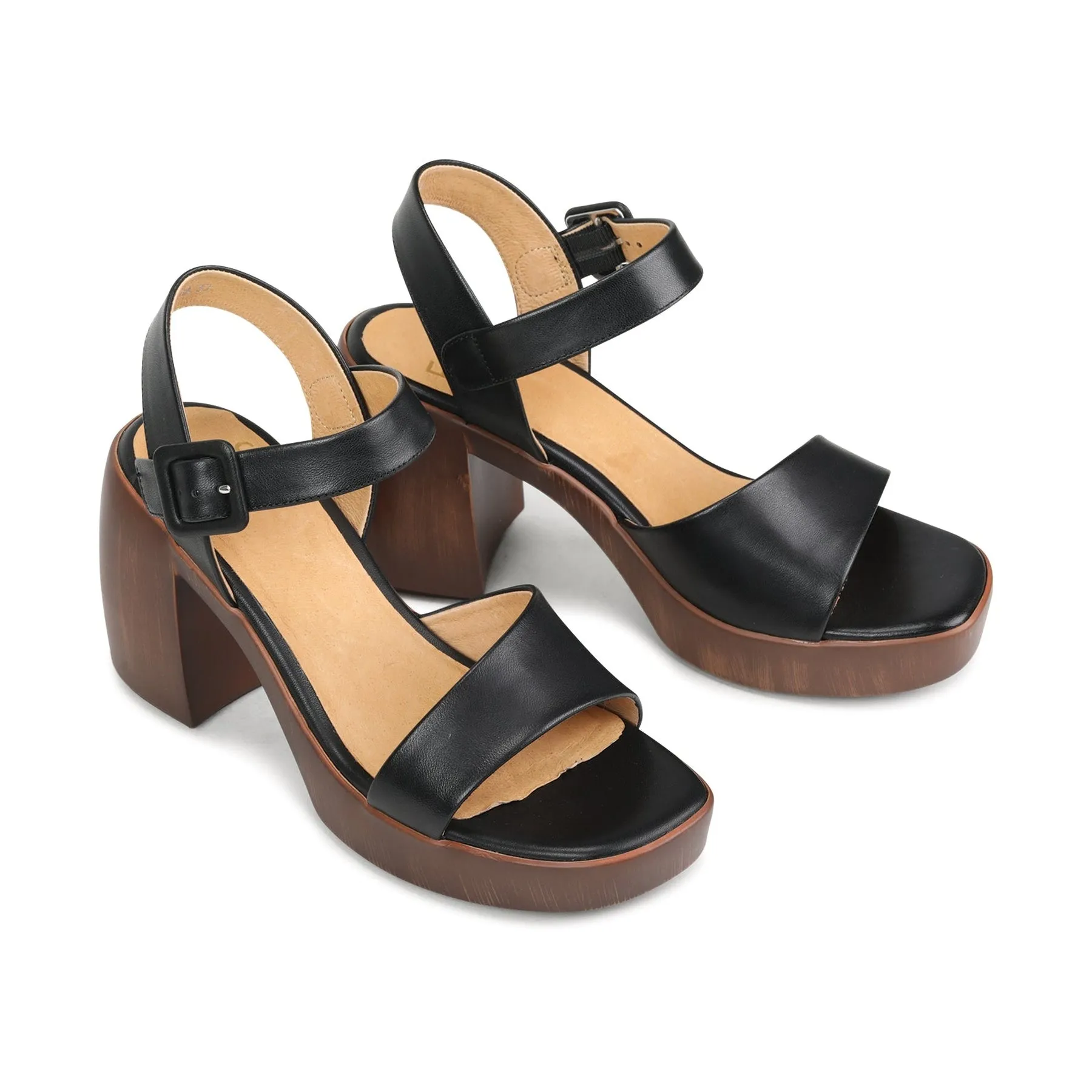 SPIGA SANDAL BLOCK HEEL LEATHER