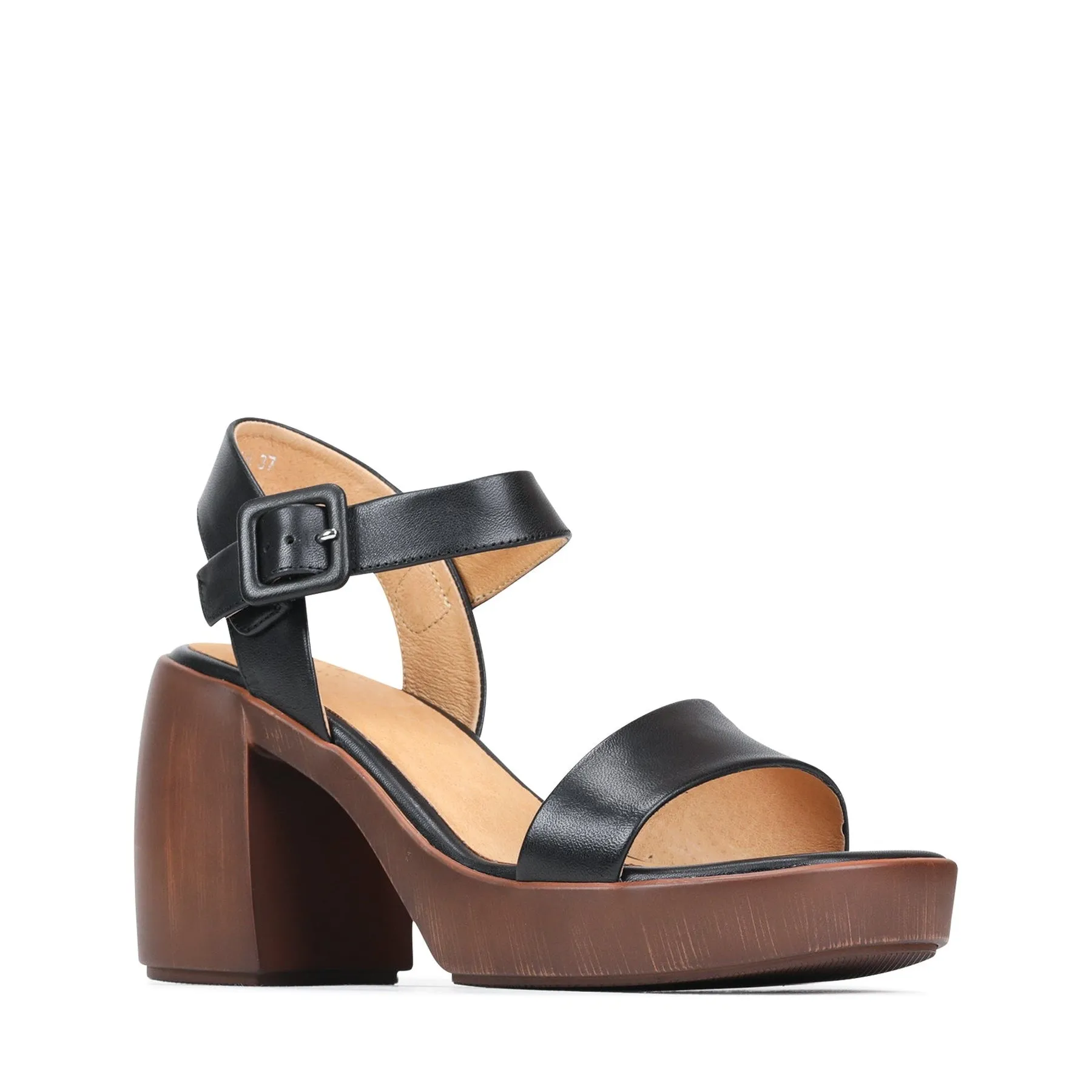 SPIGA SANDAL BLOCK HEEL LEATHER