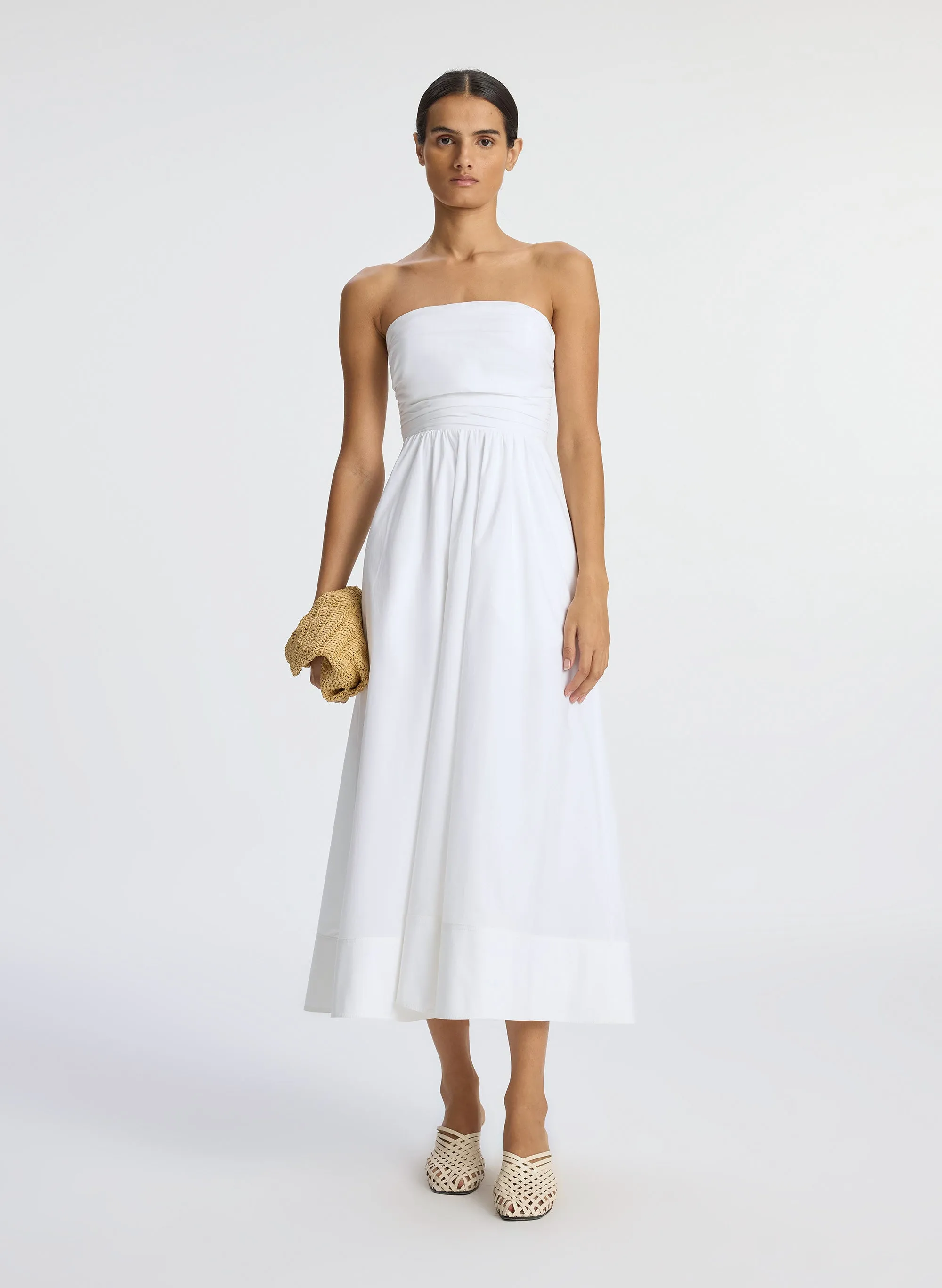 Tate Strapless Midi Dress