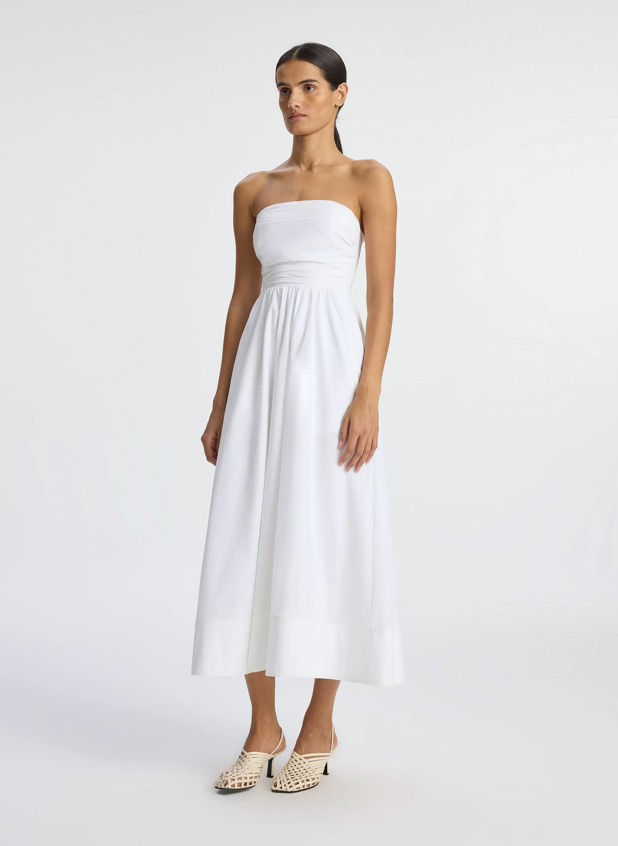 Tate Strapless Midi Dress