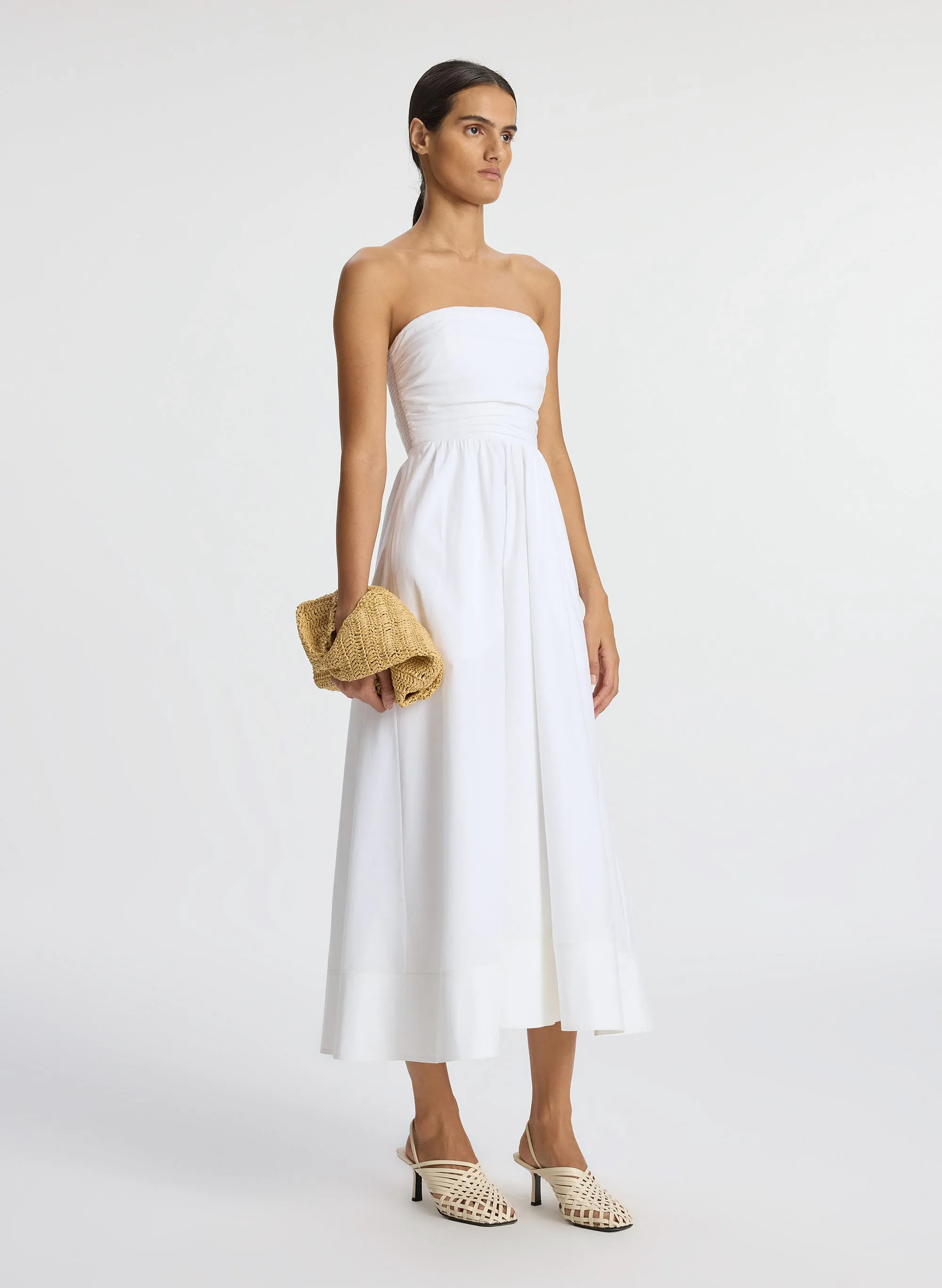 Tate Strapless Midi Dress