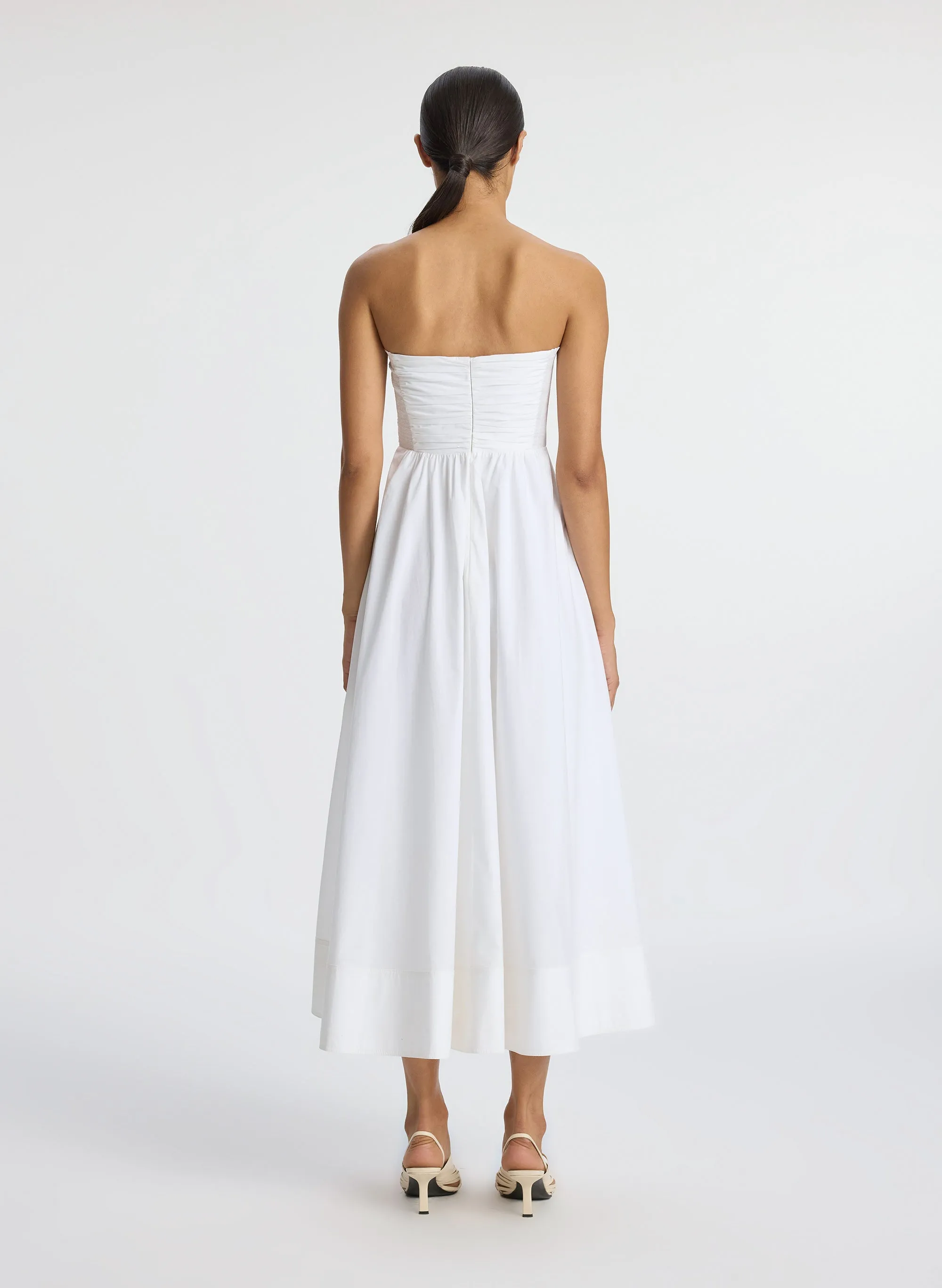 Tate Strapless Midi Dress