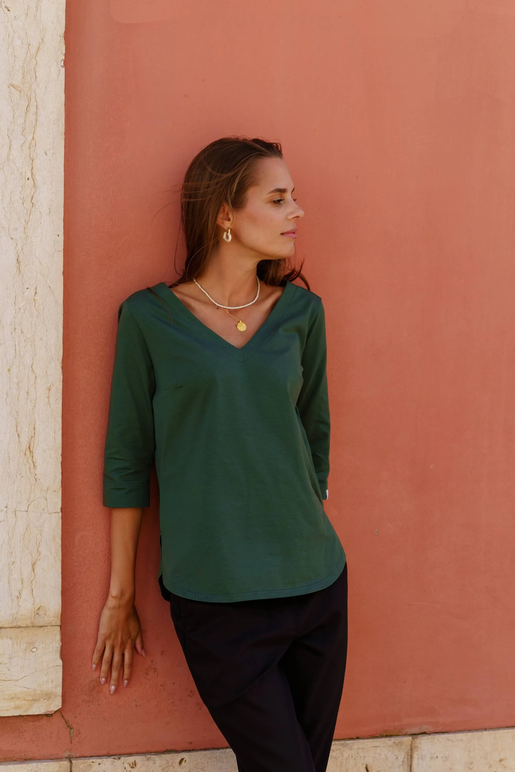 Vera Blouse Evergreen