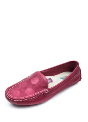 Viteliuss Women's Wine Loafer Shoes