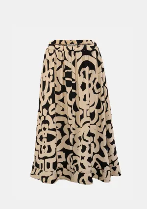 VMLuzia Printed Midi Skirt