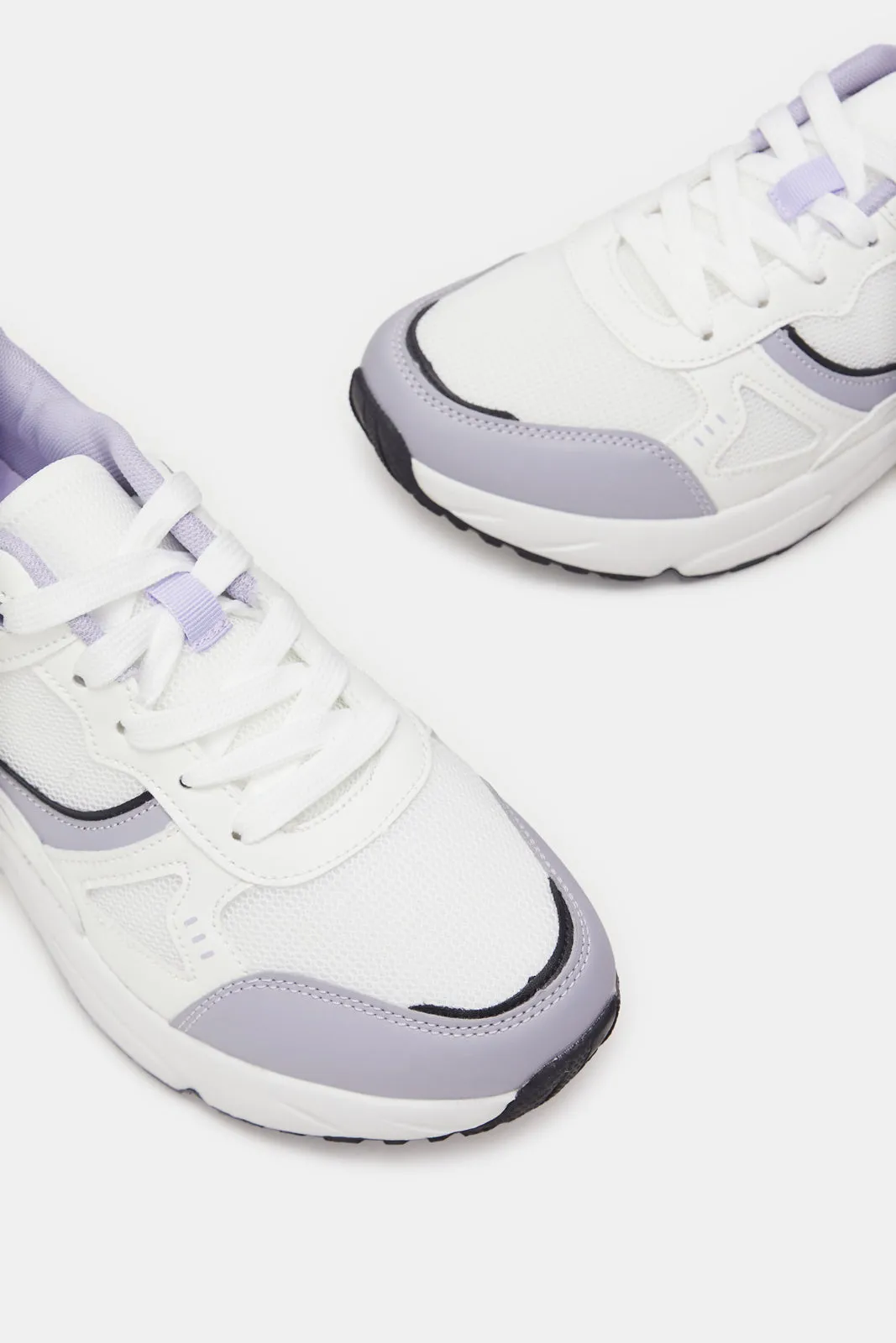 Women Lilac Textured Active Shoes